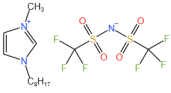 1-辛基-3-甲基咪唑雙三氟甲基磺酰亞胺鹽結構式